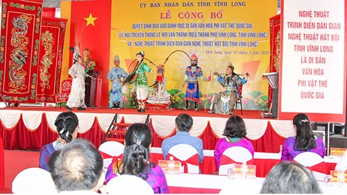 Vĩnh Long: Có thêm 2 di sản văn hoá phi vật thể quốc gia