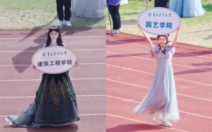 Đại hội thể thao của Đại học Nông nghiệp Thanh Đảo (Trung Quốc) đang gây sốt MXH nước này do xuất hiện quá nhiều nữ thần trong lễ khai mạc