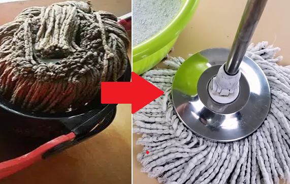 Cây lau nhà chuyển sang màu đen và bốc mùi sau một thời gian dài sử dụng? Mách bạn mẹo nhỏ khắc phục siêu hay dưới đây