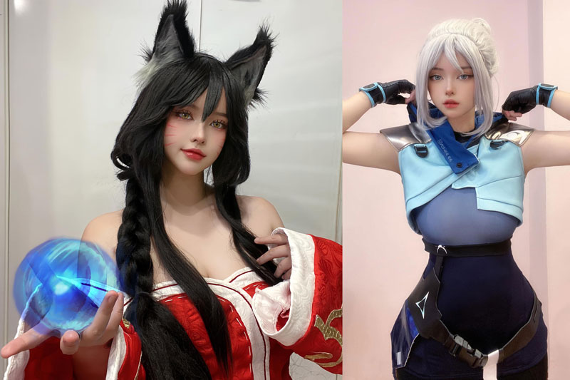 Vào vai Ahri, gái xinh bùng nổ tương tác, danh tính tưởng xa lạ hoá ra "Thánh nữ cosplay"