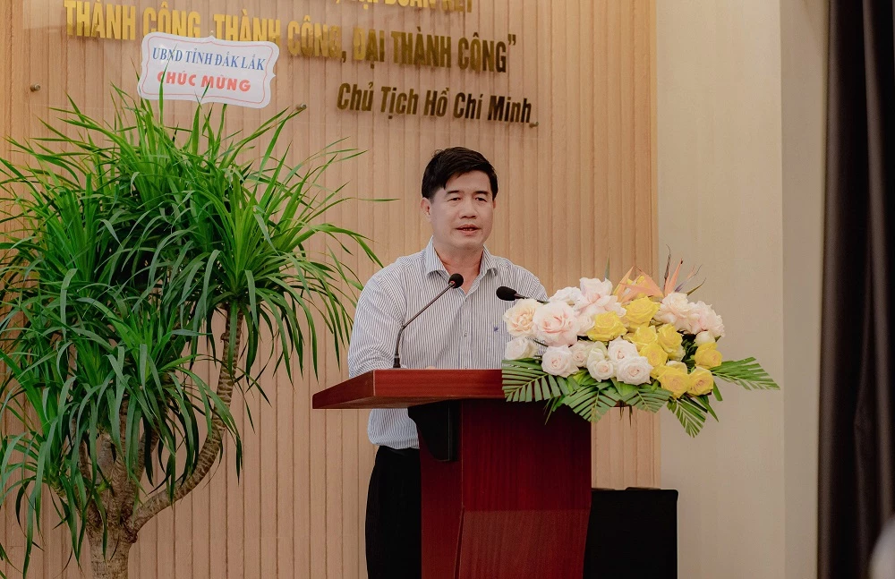 Ông Nguyễn Thiên Văn - Phó Chủ tịch UBND tỉnh Đắk Lắk, chia sẻ tại buổi lễ.