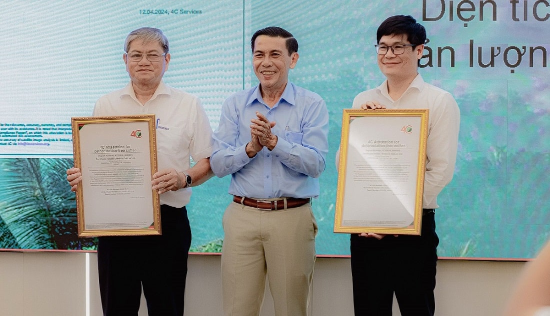 Doanh nghiệp đầu tiên đạt chứng nhận vùng trồng cà phê tuân thủ quy định EUDR