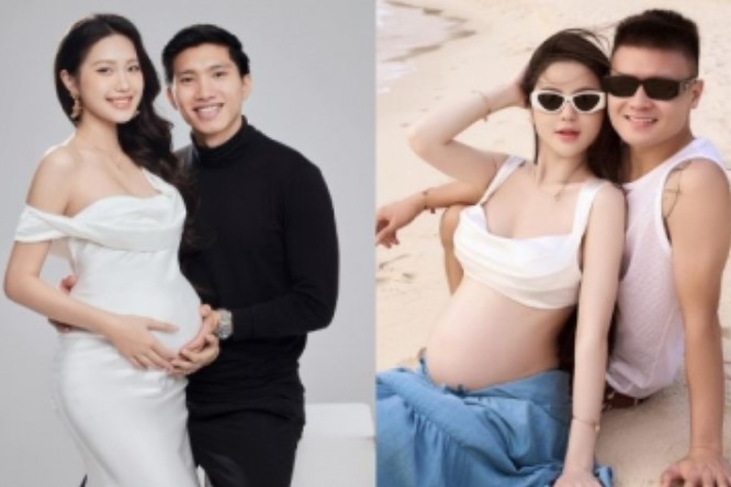 2 bộ ảnh bầu hot nhất làng bóng đá: Văn Hậu - Hải My chụp 4 concept, Quang Hải - Chu Thanh Huyền tự nhiên nhưng có gì sai sai