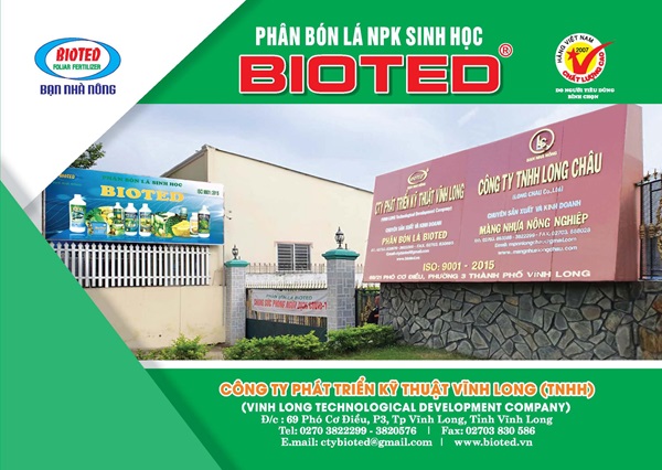 Phân bón lá NPK sinh học Bioted: Thích ứng nhiều loại thổ nhưỡng