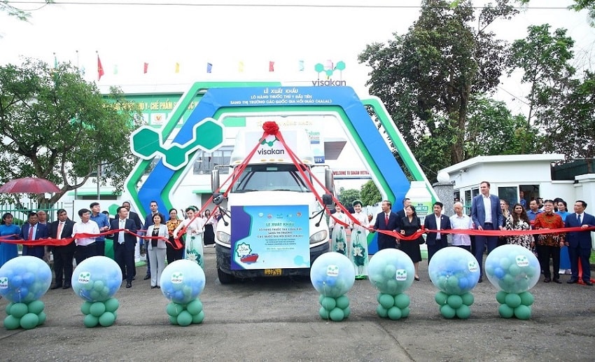 Visakan xuất khẩu lô thuốc thú y đầu tiên sang thị trường Halal