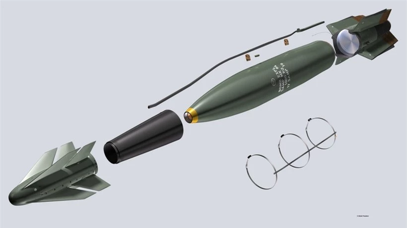 Bộ công cụ ASSM để biến bom rơi tự do thành bom lượn dẫn đường chính xác.