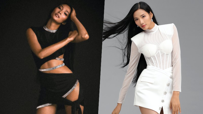 Á hậu Hoàng Thùy biến hóa từ nhu mì đến sexy