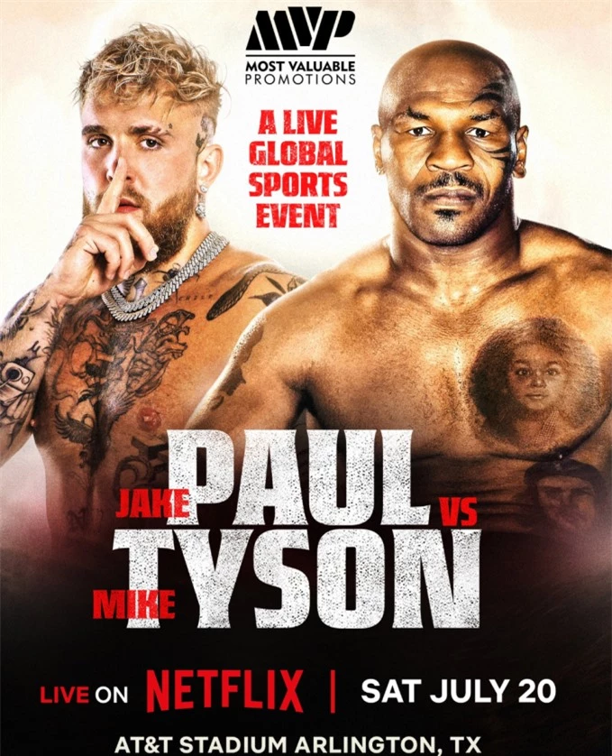 Mike Tyson sẽ thượng đài chuyên nghiệp cùng Jake Paul vào ngày 20/7