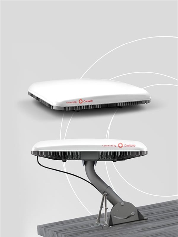 Hình ảnh của thiết bị đầu cuối OneWeb.