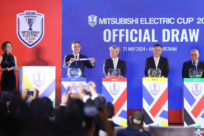 Kết quả bốc thăm ASEAN Mitsubishi Electric Cup 2024: Việt Nam cùng bảng Indonesia