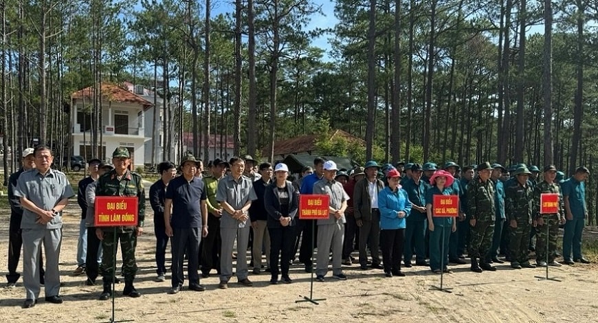 Đà Lạt: Lực lượng vũ trang phát động trồng rừng, trồng cây phân tán
