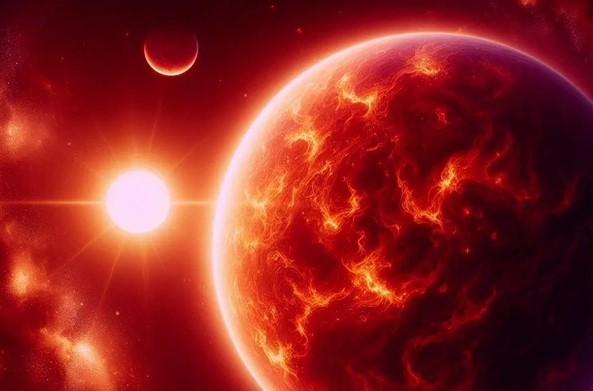 Lộ diện siêu Trái Đất màu đỏ rực giống trong phim "Star Wars"