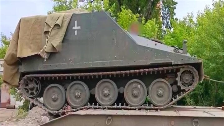 Chiếc FV104 Samaritan bị quân đội Nga thu giữ.