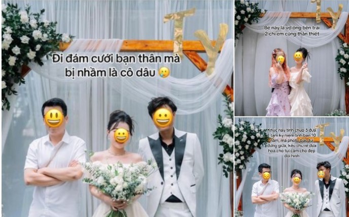 Mặc váy lộng lẫy đi ăn cưới "dìm" nhân vật chính, cô gái khiến CĐM nổ ra tranh cãi nhưng cả cô dâu vẫn bị chê