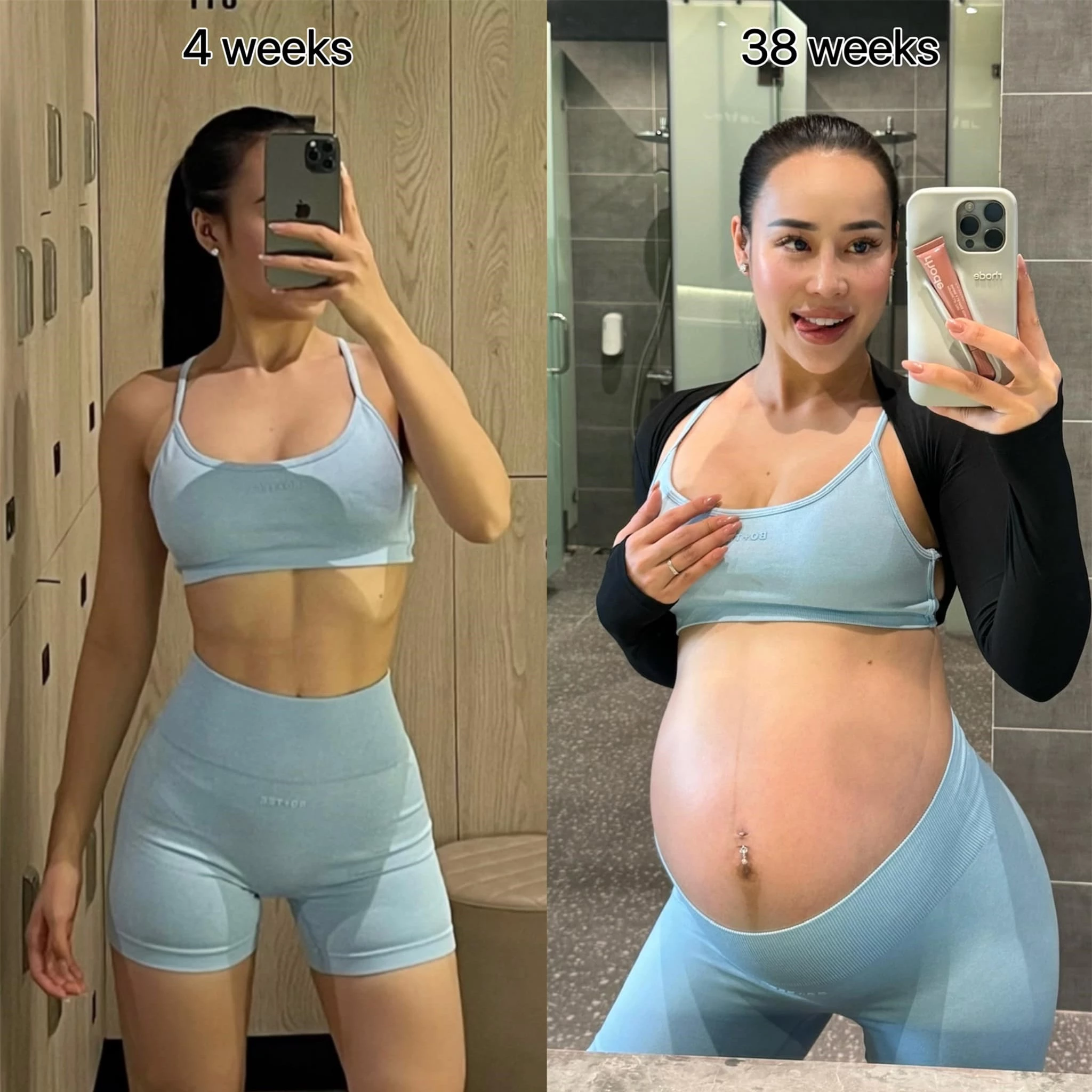 Khi hot girl đình đám làng fitness mang thai: Bầu 39 tuần vẫn nâng tạ 160kg nhìn "toát mồ hôi hột" - 5