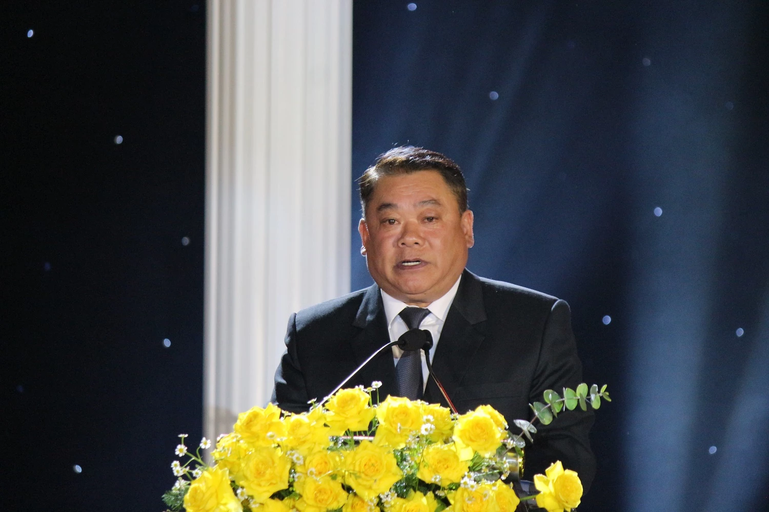 Ông Nguyễn Văn Hùng – Phó Chủ tịch Hiệp hội Du lịch Lâm Đồng – Đà Lạt, phát biểu hưởng ứng.
