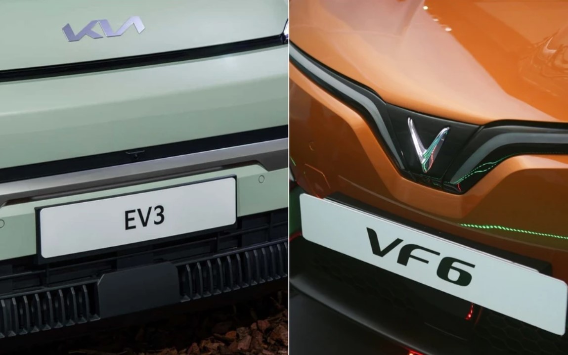 So kè Kia EV3 vừa ra mắt với xe điện VinFast VF 6