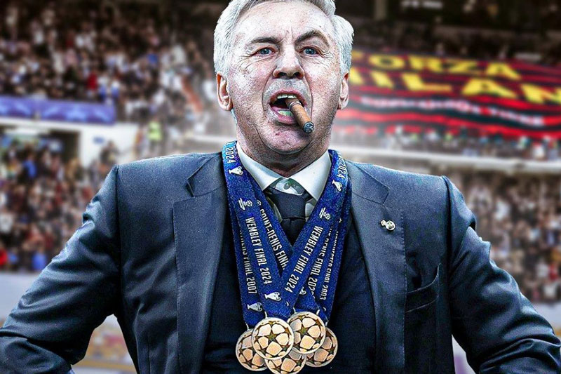 HLV Ancelotti đi vào lịch sử Cúp C1 với thành tích không tưởng