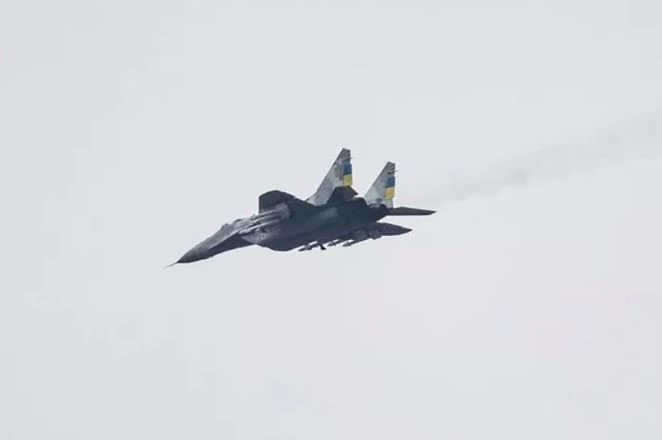 Tiêm kích MIG-29 bay trên bầu trời Ukraine. Ảnh: AFP