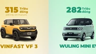 So sánh khác biệt giữa VinFast VF3 và Wuling Mini EV