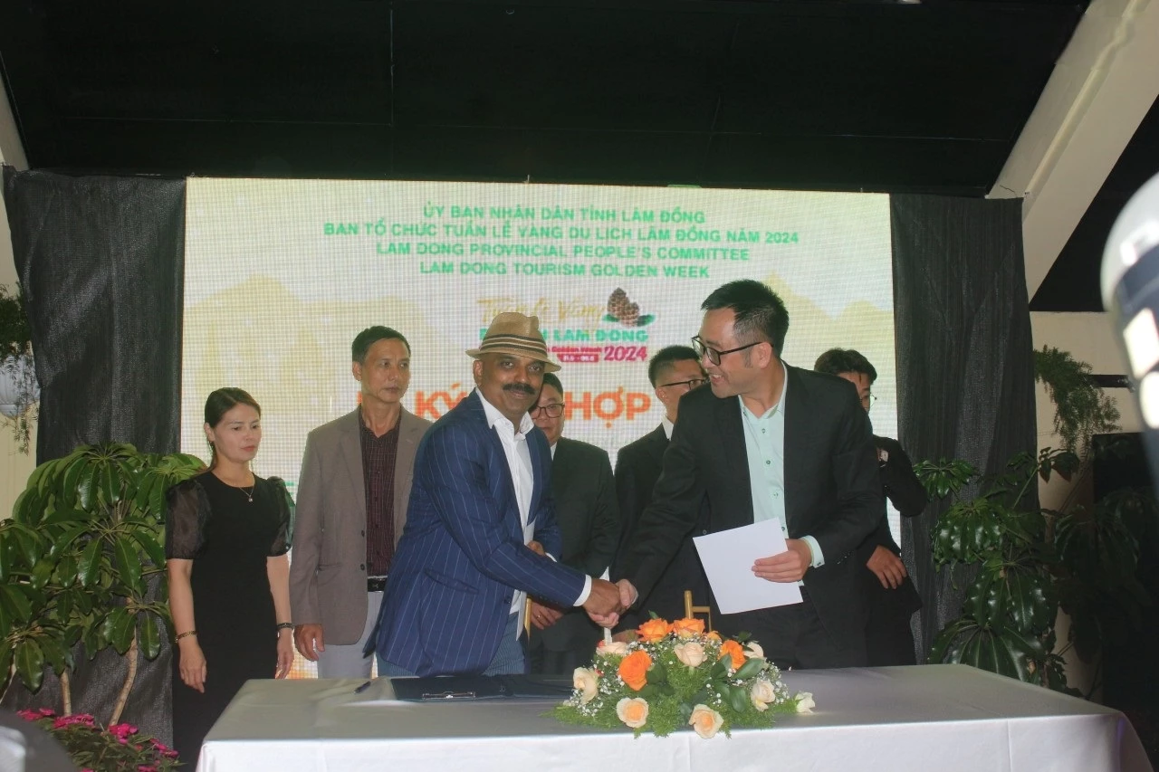 Ký kết MoU giữa Công ty cổ phần Du lịch Lâm Đồng với đối tác Ấn Độ.