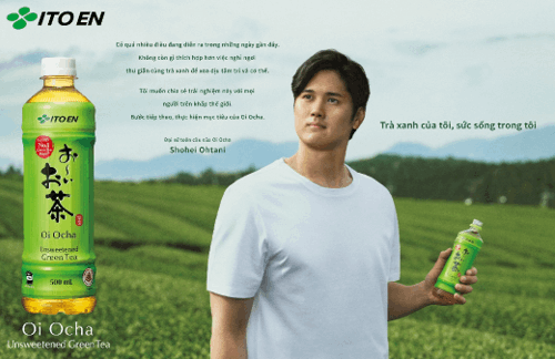 Cầu thủ bóng chày Shohei Ohtani được bổ nhiệm làm Đại sứ toàn cầu nước giải khát trà xanh Oi Ocha 