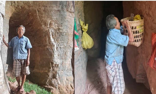 Độc lạ người đàn ông Việt sống trong hang đá gần trăm năm, được xây nhà cho nhưng nhất quyết không ở