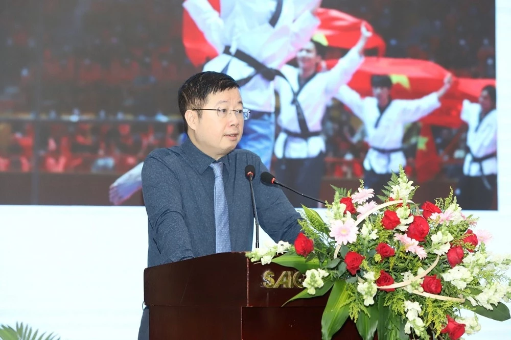 Thứ trưởng Bộ TT&TT Nguyễn Thanh Lâm phát biểu tại hội nghị. Thứ trưởng Bộ TT&TT Nguyễn Thanh Lâm phát biểu tại hội nghị.