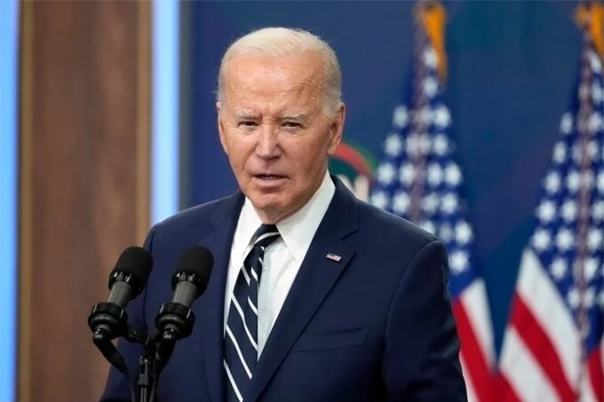 Tổng thống Joe Biden phát biểu tại Washington ngày 12/4. (Ảnh: AP)