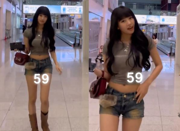 Nữ ca sĩ 10X mặc đơn giản, đi dép lê vẫn "gây sốt" tại sân bay