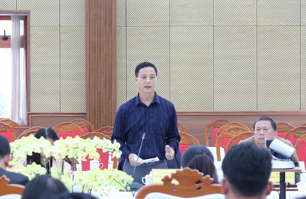 Ông Nguyễn Tiến Hải – Phó Giám đốc Sở VHTT&DL tỉnh Lâm Đồng, cung cấp thông tin cho báo chí. 