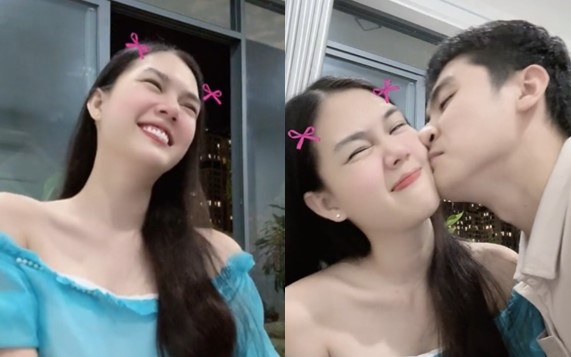 Ngọc Trinh lộ vòng 2 lùm lùm sau 2 tháng khoe giấy đăng ký kết hôn