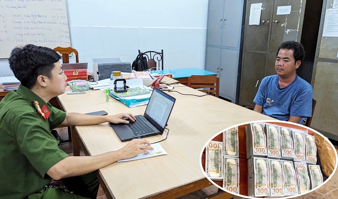 An Giang: Bắt quả tang đối tượng vận chuyển trái phép ngoại tệ qua biên giới