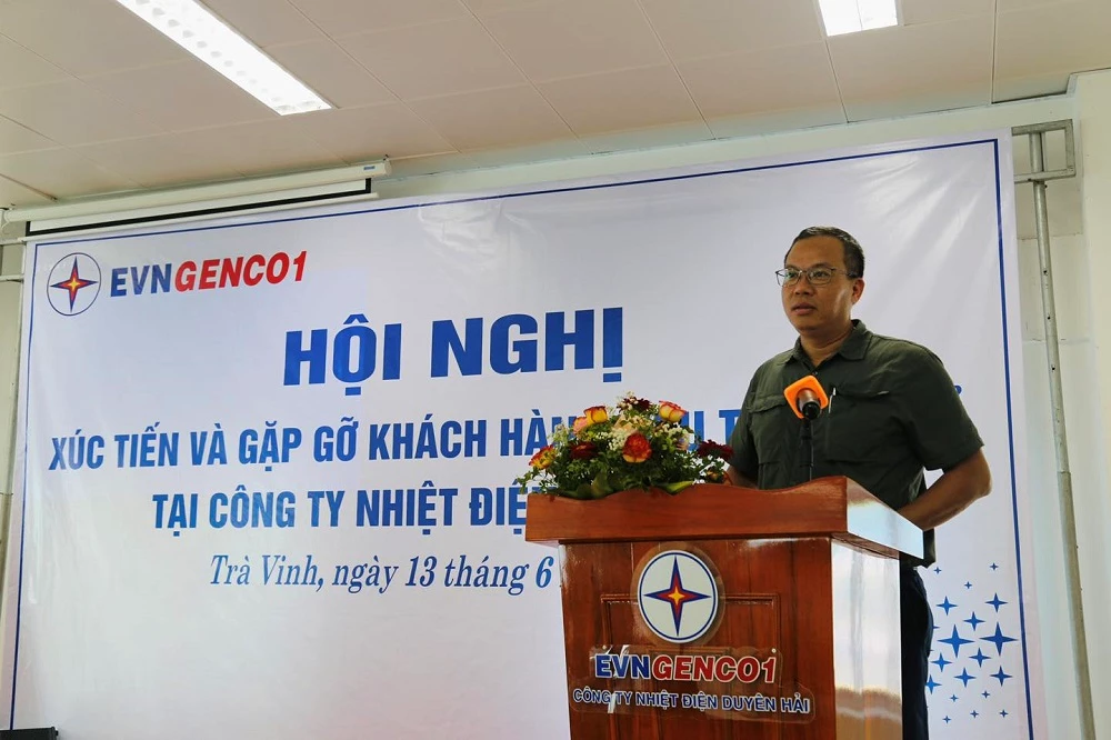 Ông Lê Hải Đăng - Phó Tổng giám đốc Tổng công ty Phát điện 1, chủ trì Hội nghị