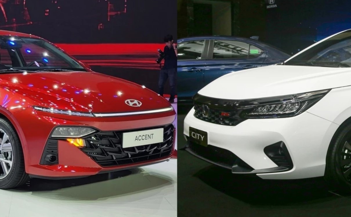 Khác biệt giữa Honda City RS và Hyundai Accent 2024 1.5 AT Cao cấp