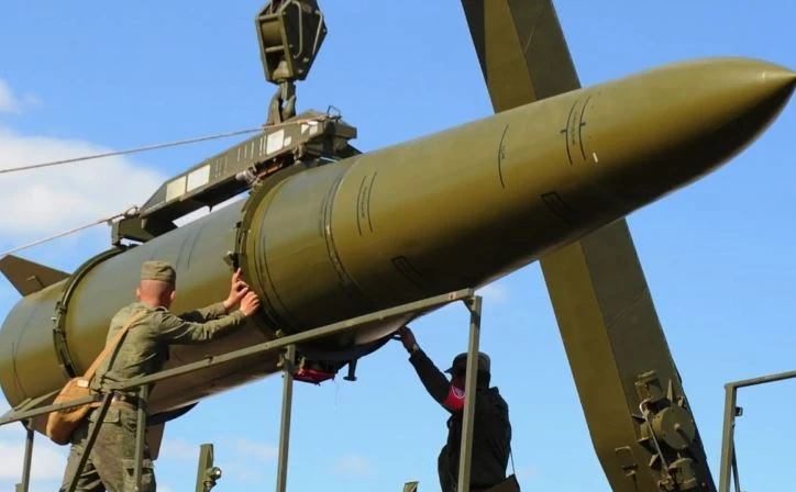 Tên lửa đạn đạo chiến thuật Iskander - một loại vũ khí lợi hại của Nga. Ảnh: Bộ Quốc phòng Nga.