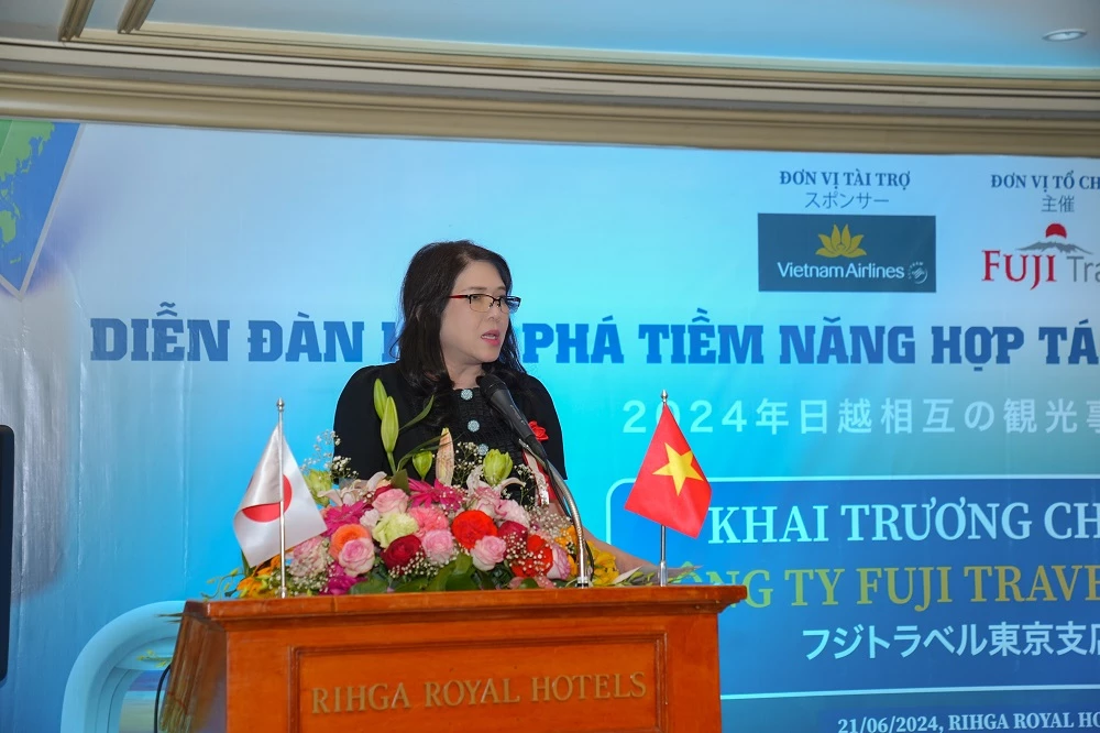 Bà Tống Thị Kim Giao – Chủ tịch VJBA, đặt nhiều kỳ vọng vào sự hợp phát phát triển du lịch giữa Việt Nam và Nhật Bản. 