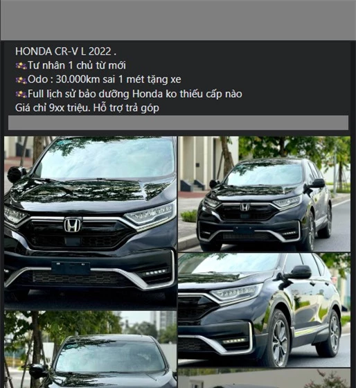 Sau 2 năm sử dụng, Honda CR-V 2022 lên sàn xe cũ với mức giá ngỡ ngàng 486119