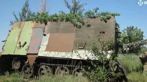 Xe tăng mai rùa Nga bị thu giữ. Ảnh: Quân đội Ukraine