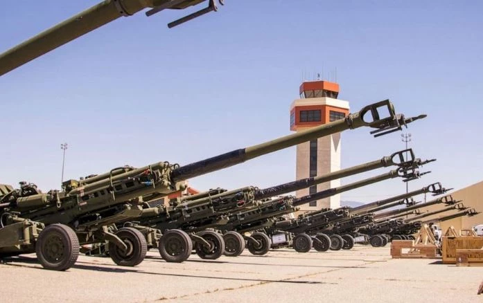 Các lựu pháo M777 Mỹ viện trợ cho Ukraine (Ảnh: Quân đội Mỹ).