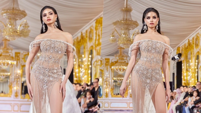 Miss Grand Dominican Republic 2024 khoe hình thể như tạc tượng trong thiết kế xuyên thấu táo bạo