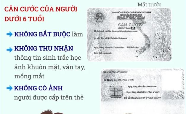 Lần đầu tiên người dưới 6 tuổi được cấp thẻ căn cước