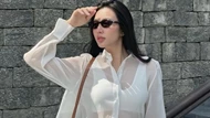 Hoa hậu Thùy Tiên diện áo xuyên thấu, khoe hình thể nóng bỏng