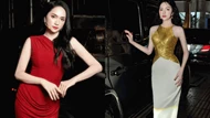 Hoa hậu Hương Giang xuất hiện xinh đẹp dù gặp sự cố mặc ngược váy