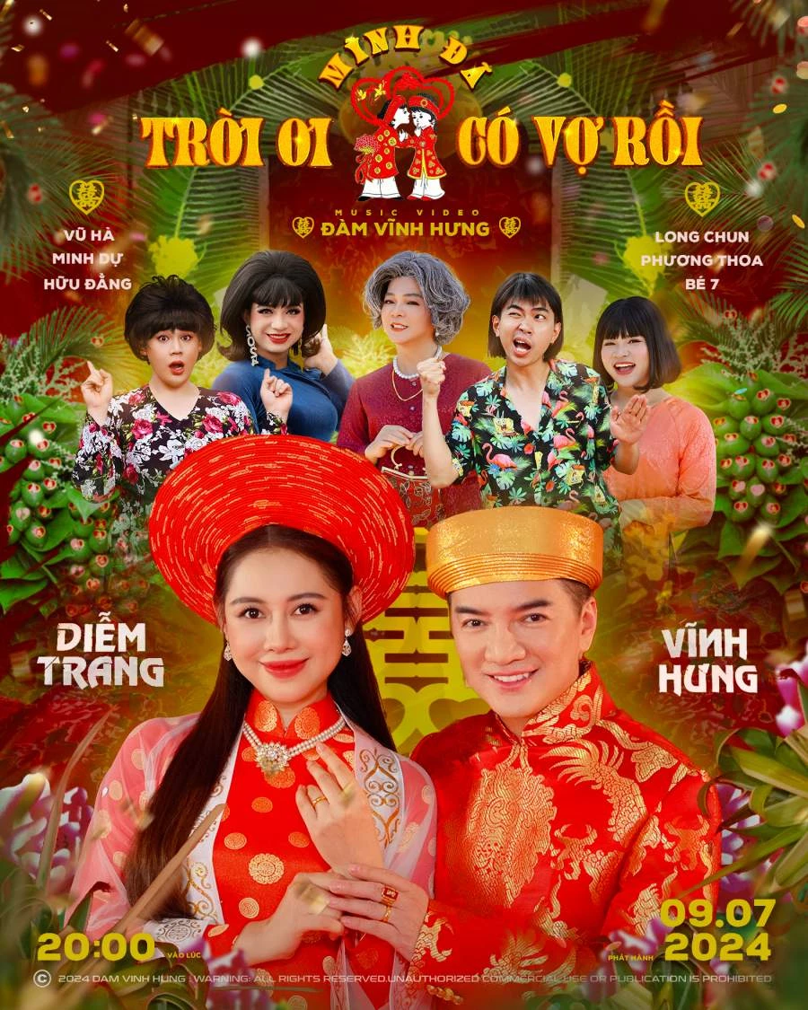 Poster MV “Trời ơi mình đã có vợ rồi” của Đàm Vĩnh Hưng