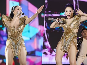 Thu Minh diện bodysuit khoe đường cong nóng bỏng