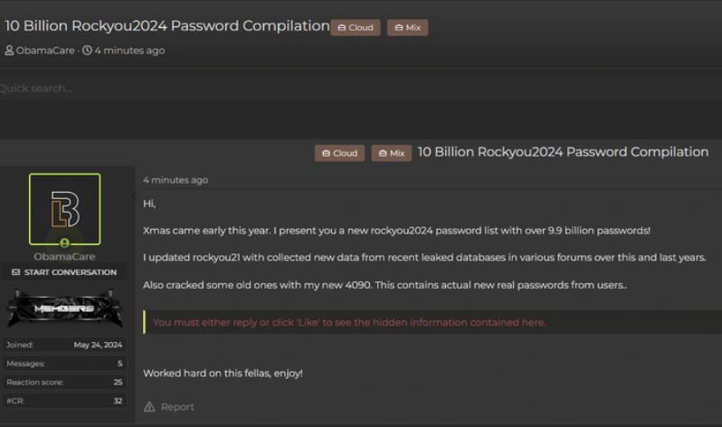 Gần 10 tỷ tài khoản trực tuyến vừa bị lộ mật khẩu, bạn có nằm trong số đó?