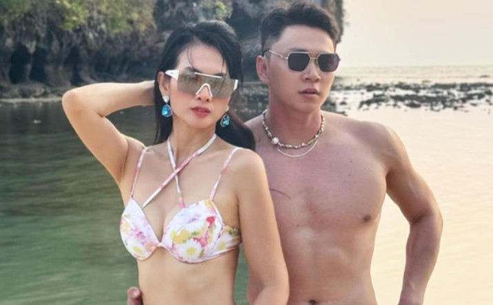 Siêu mẫu Anh Thư mặc đồ bơi nóng bỏng, công khai 'người yêu' trẻ tuổi