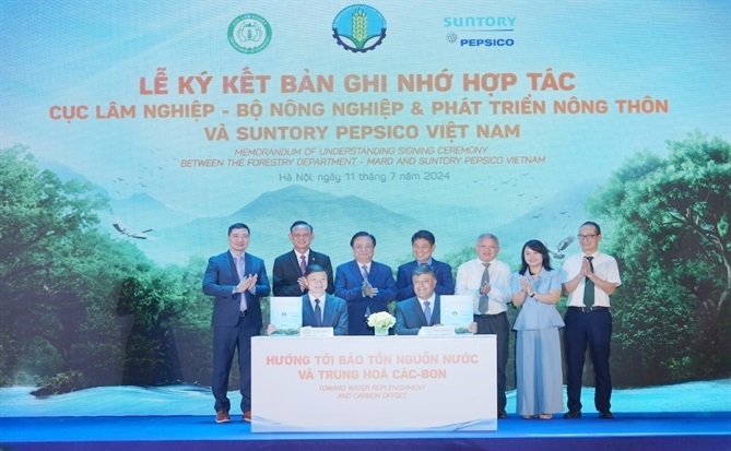 Hợp tác phát triển rừng bền vững, bảo tồn nguồn nước và trung hòa carbon
