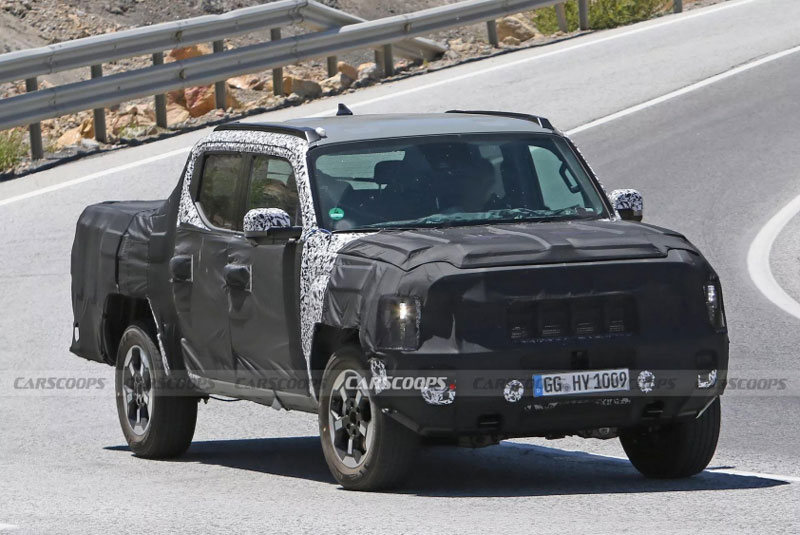 Bán tải Kia Tasman lộ diện trên đường chạy thử, đối thủ mới của Toyota Hilux, Ford Ranger